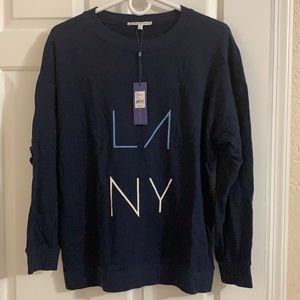 Rebecca Minkoff LA NY Sweatshirt *Indigo* Size Large